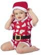 Image of Australian Christmas Baby Boys Red Romper Costume