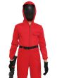 Image of Boys Red Guard Costume Jumpsuit - Close Image