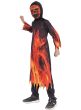 Image of Scary Flame Print Demon Boys Halloween Costume - Alternate Image