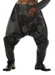 Old School 80s Rapper Black and Gold Mens Costume - Close Up Pants  Image