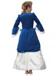 Deluxe Blue Colonial Era Martha Washington Women's Costume - Alternative Style Back Image