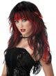 Red and Black Gothic Tempting Tresses Women's Costume Wig