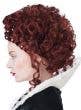 Curly Auburn Queen Elizabeth I Updo Costume Wig for Women - Side Image
