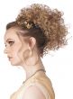 Curly Blonde Roman Goddess Clip On Hair Piece for Women - Side Image