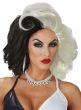 California Costumes Cruella De Vil Cruel Diva Women's Halloween Costume Wig