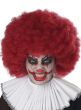 Adult's Jumbo Burgundy Red Clown Afro Costume Accessory Wig View 2