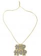 Gold and Silver Glitter Hip Hop Chain Necklace Main Image