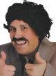 Men's Funny Black Borat Wig and Moustache Set