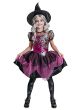 Image of Sparkly Pink Spider Witch Girl's Halloween Costume