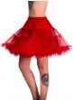 Women's Plus Size Red Fluffy Thigh Length Costume Petticoat
