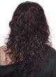 Image of Deluxe Curly Burgundy Wet Look Women's Costume Wig - Back View
