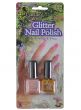 Pearl Pink and Gold Glitter 2 Pack Fairy Nail Polish