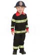 Toddler Boy's Fireman Uniform Costume Front View