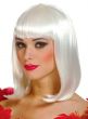 Platinum Blonde Women's Bob Costume Wig Close Up