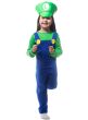 Image of Super Green Plumber Girls Luigi Costume