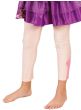 Image of Disney Princess Rapunzel Girl's Pink Glitter Footless Tights - Main Image
