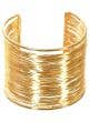 Image of Chic Gold Wire 1970s Costume Wrist Cuff - Front Image