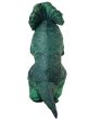 Image of Inflatable Green Triceratops Adult's Dinosaur Costume - Back Image