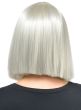 Image of Platinum Blonde Women's Deluxe Heat Resistant Bob Costume Wig - Trimmed Back View