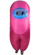 Image of Inflatable Adult's Hot Pink SUS Crewmate Killer Costume