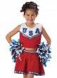 American Girl's Cheerleader Fancy Dress Costume Front View