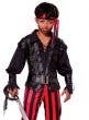 Buccaneer Pirate Boy's Fancy Dress CostumeClose Up View