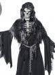 Boys Grim Reaper Halloween Fancy Dress Costume Close Up View