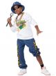 Image of front of Hip Hop Rapper Boy's 90s Dress Up Costume 