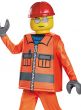 Boys Construction Worker Lego Man Costume - Close Up Alternate Image