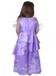 Image of Isabel Girl's Deluxe Purple Flower Dress Up Costume - Back View