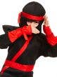 Black and Red Japanese Ninja Boys Costume - Close Image 