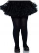 Girls Black Opaque Costume Tights Main Image