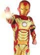 Boy's Iron Man Marvel Superhero Costume Close Up View