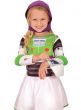 Miss Buzz Lightyear Girls Deluxe Toy Story Costume - Close Up 1