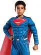 Boys Muscle Chest Justice League Superman Fancy Dress Costume Zoom Image