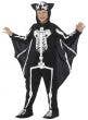 Boys Bat Skeleton Halloween Fancy Dress Costume Front Image