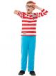 Boys Deluxe Wheres Wally Dress Up Costume - Front Image