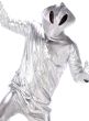 Men's Silver Alien Fancy Dress Costume Close Image