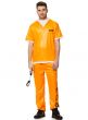 Men's Department of Corrections Orange Prisoner Costume - Alternative Image