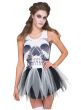 Skeleton Print Tutu Dress Sexy Halloween Costume Close Image