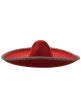 Image of Large Red and Silver Mexican Sombrero Costume Hat - Main Image