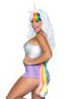 Fantasy Unicorn Wig and Tail Costume Kit Side Image