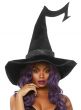 Image of Deluxe Bewitched Black Velvet Halloween Witch Hat
