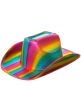 Image of Light Up Metallic Rainbow Cowboy Hat - Main Image