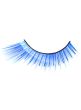 Image of Winged Blue False Eyelashes with Tinsel Highlights - Close Image