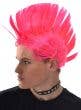Hot Pink Punk Rock Men's 80s Mohawk Costume Wig Image