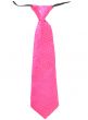Bright Pink Costume Tie With Sequins Accessory