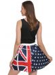 Womens Aussie Flag Costume Skirt - Back Image