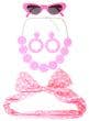 Image of 1950's Pink Polka Dot 5 Piece Accessory Set