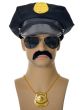 Image Of Police Man 4 Piece Black Costume Accessory Set